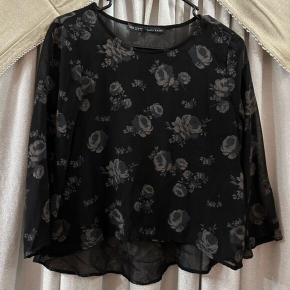 Zara Women's Floral Blouse Size XS - Picture 4 of 14